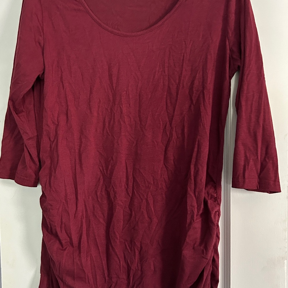 Maternity Burgundy Top